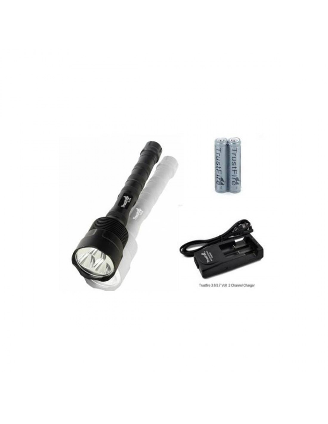 kit torcia Trustfire T6 LED 3800 Lumens - UDB